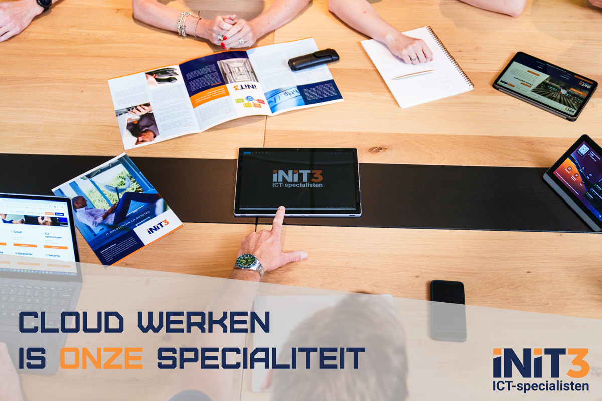 Werken in de cloud met Init3 ICT-specialisten.